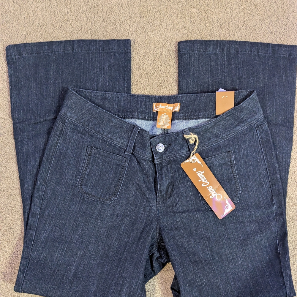 Seven7 Women's Dark Gray Boot Cut Jeans